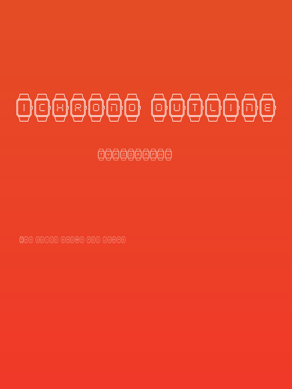 iChrono Outline Poster