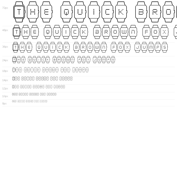 iChrono Outline Waterfall
