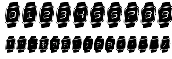 iChrono Rotalic Font OTHER CHARS