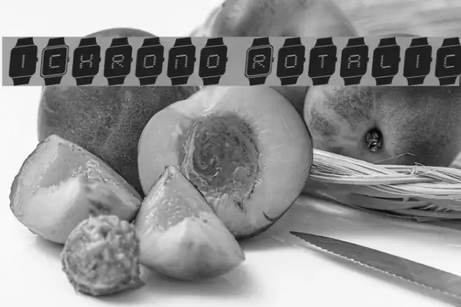 iChrono Rotalic Font examples