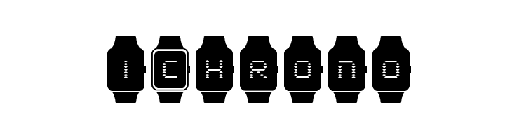 iChrono  font caratteri gratis