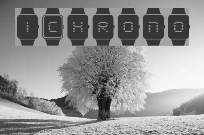 iChrono Font examples