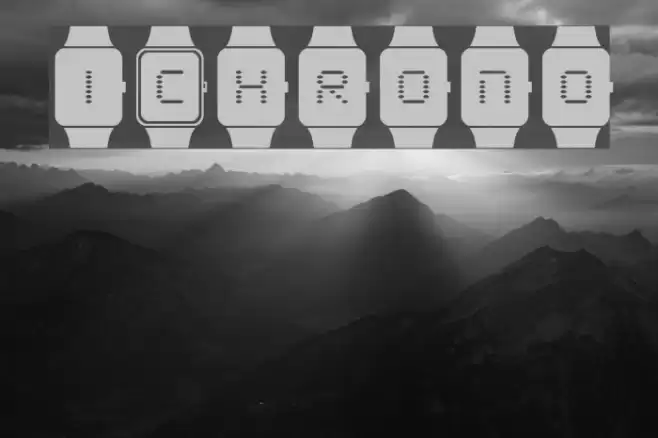 iChrono Font examples