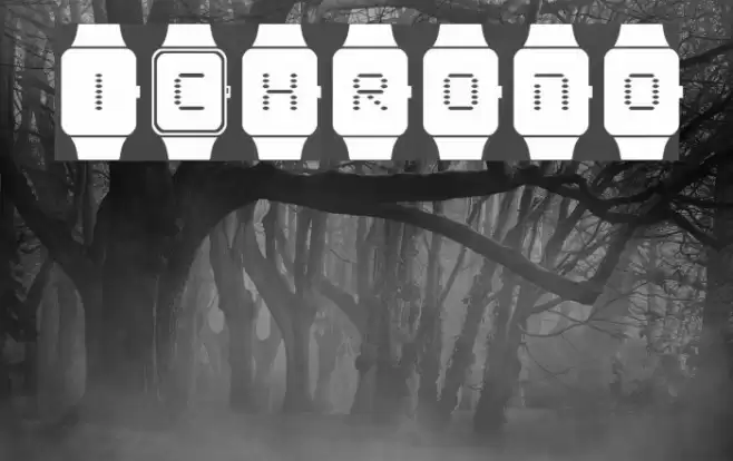 iChrono Font examples