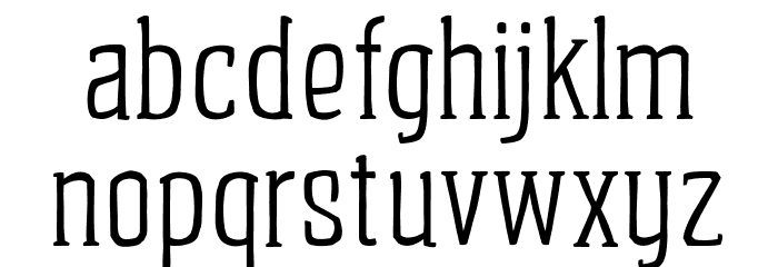 iCiel Altus Serif Font LOWERCASE