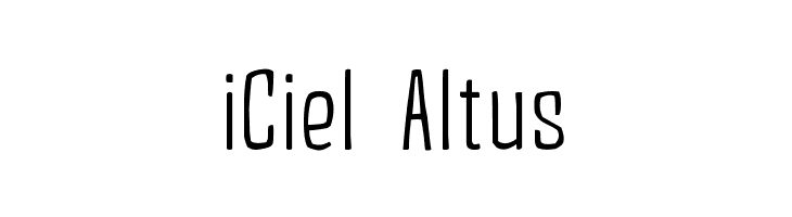 iCiel Altus  baixar fontes gratis