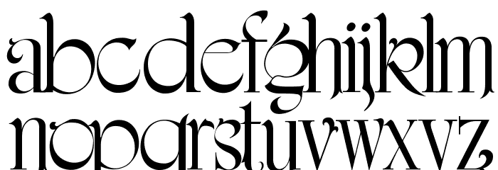 iCiel Amerigraf Font LOWERCASE
