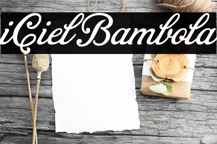 iCiel Bambola Font examples