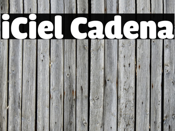 iCiel Cadena Font examples