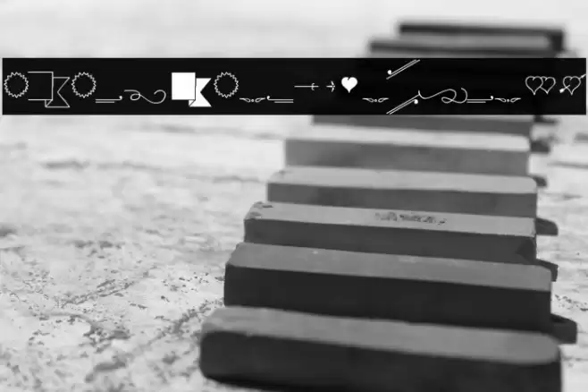 iCiel Finch Ornaments Font examples