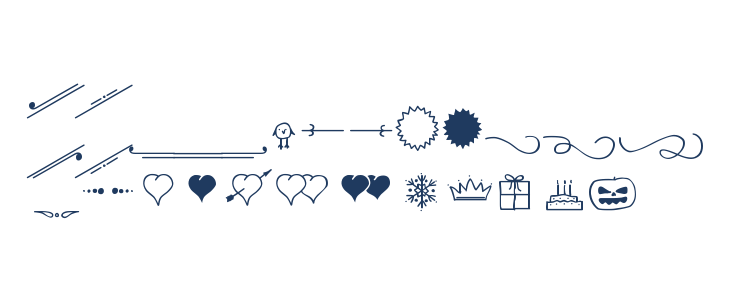 iCiel Finch Ornaments Lowercase