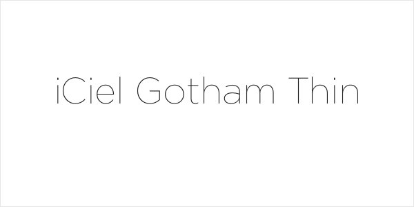 iCiel Gotham Thin Logo