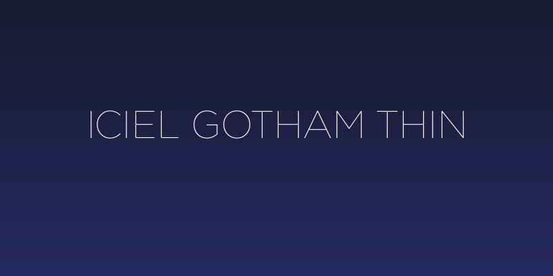 iCiel Gotham Thin Social Header