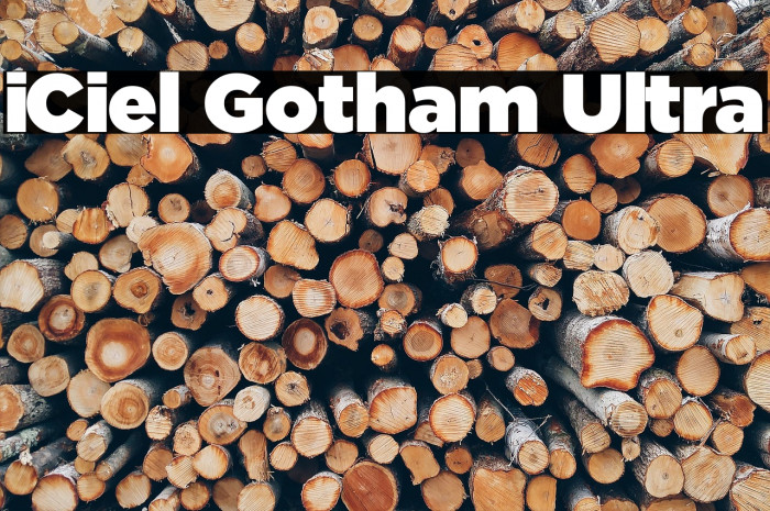 iCiel Gotham Ultra Font examples