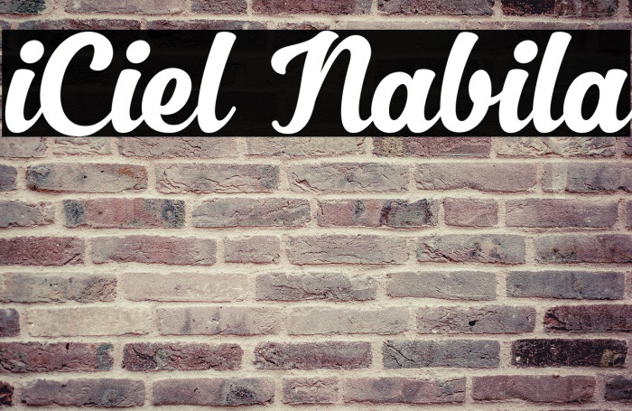 iCiel Nabila Font examples