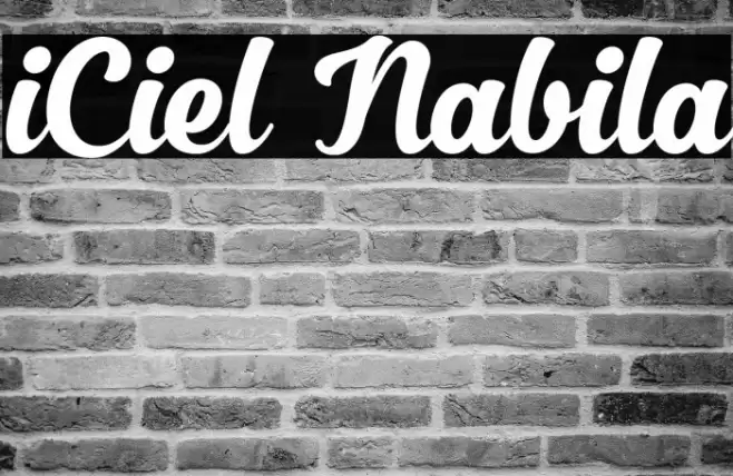 iCiel Nabila フォント examples