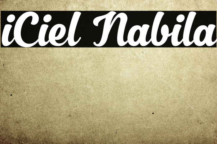 iCiel Nabila Font examples