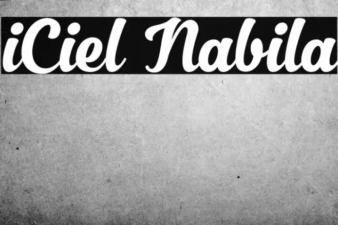 iCiel Nabila フォント examples