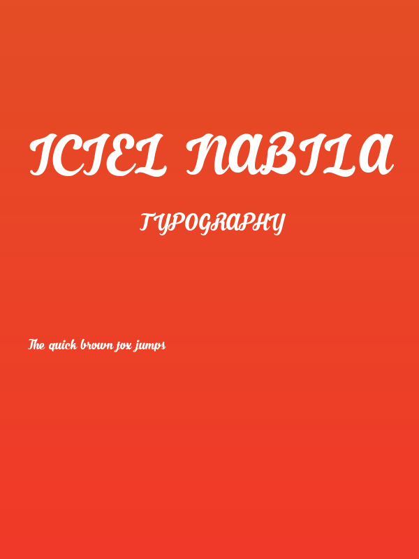 iCiel Nabila Poster