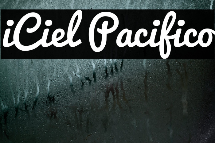 iCiel Pacifico Font examples