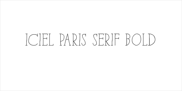 iCiel Paris Serif Bold Logo