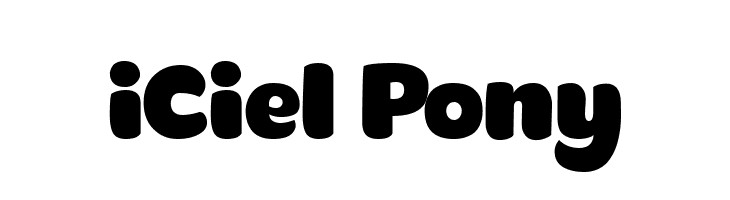 iCiel Pony फ़ॉन्ट