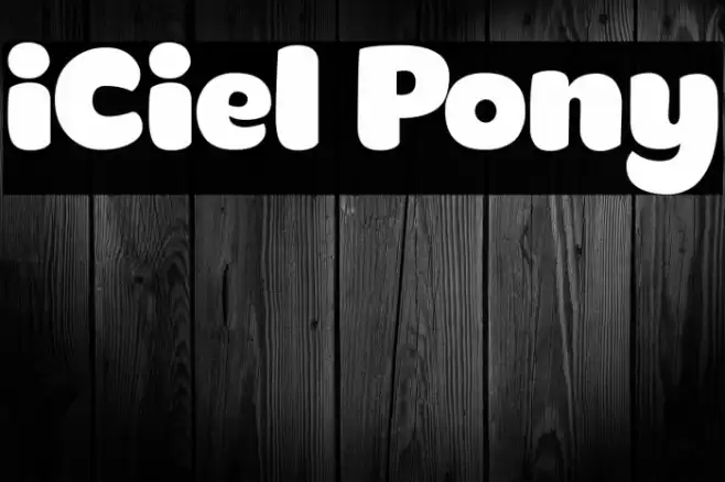 iCiel Pony Font examples
