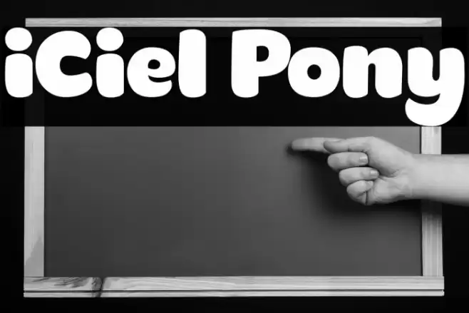 iCiel Pony Font examples