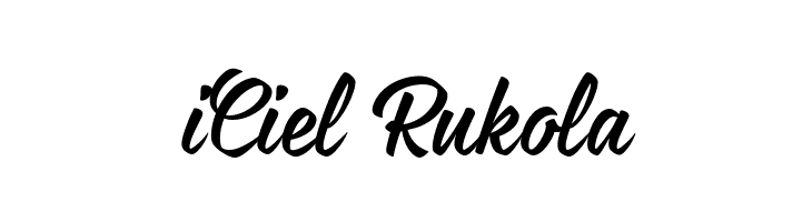 iCiel Rukola  font caratteri gratis