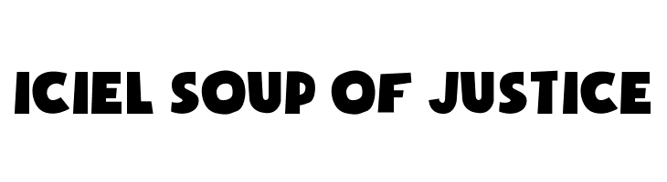 iCiel Soup of Justice  les polices de caractères gratuit tlcharger
