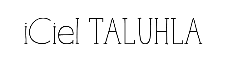 iCiel TALUHLA  免费字体下载