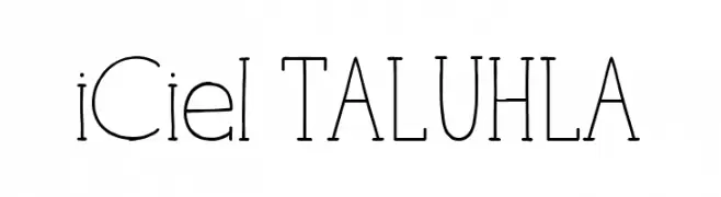 iCiel TALUHLA  Скачать бесплатные шрифты