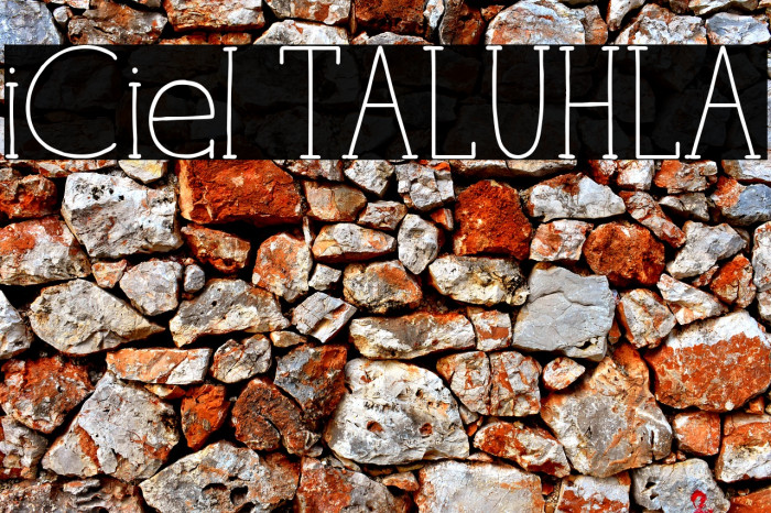 iCiel TALUHLA Font examples