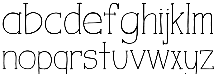iCiel TALUHLA Font LOWERCASE