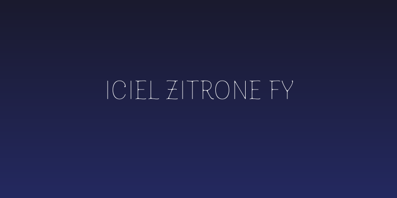 iCiel Zitrone FY Social Header