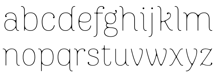 iCiel Zitrone FY Font LOWERCASE