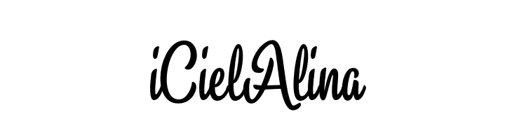 iCielAlina  les polices de caractères gratuit tlcharger