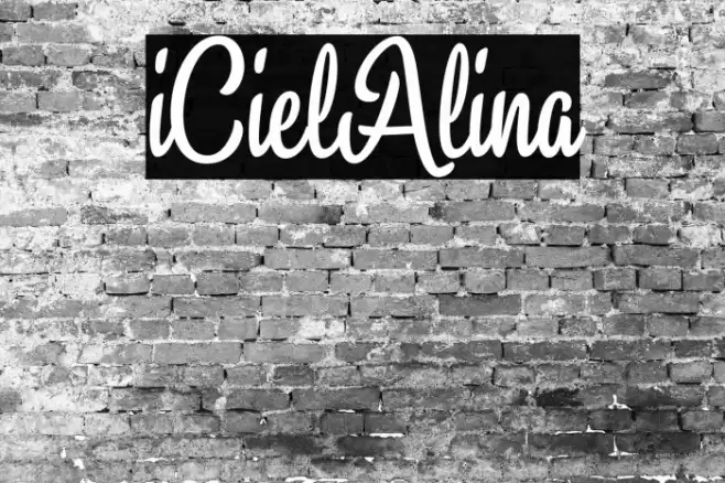 iCielAlina Font examples