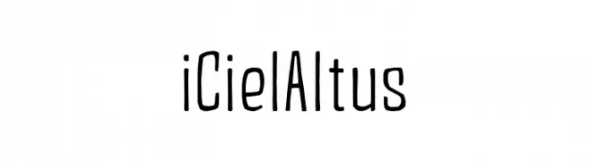 iCielAltus  Descarca Fonturi Gratis