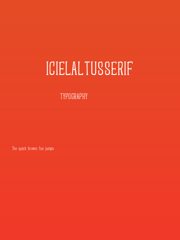 iCielAltusSerif Poster