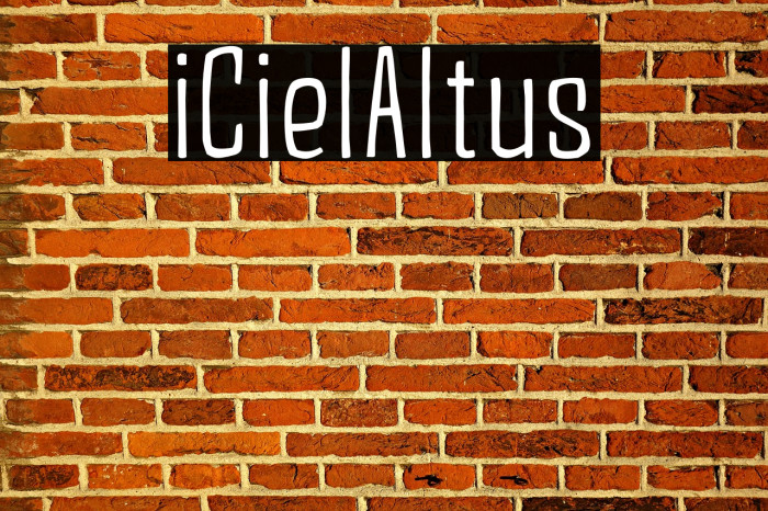 iCielAltus Font examples