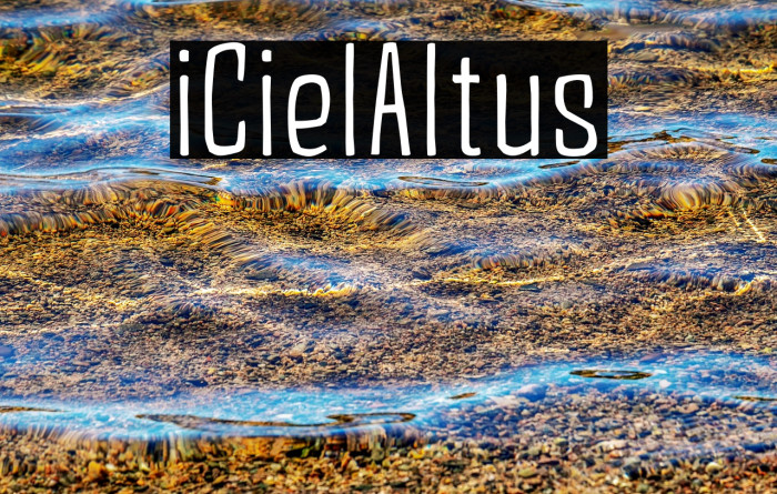 iCielAltus Font examples