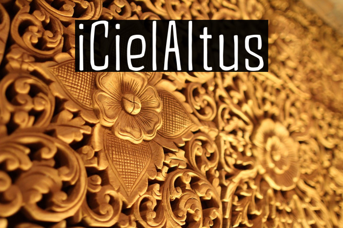 iCielAltus Font examples