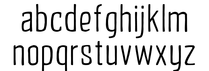 iCielAltus Font LOWERCASE