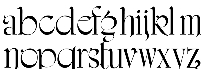 iCielAmerigraf Font LOWERCASE