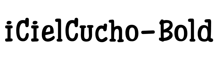iCielCucho-Bold  font caratteri gratis