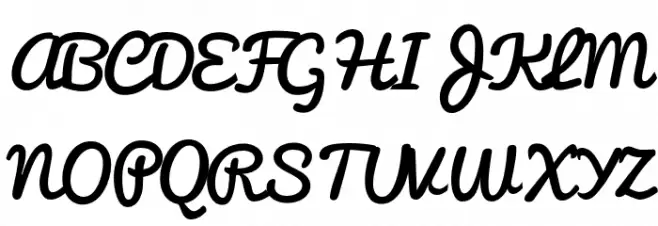 iCielPacifico Font UPPERCASE