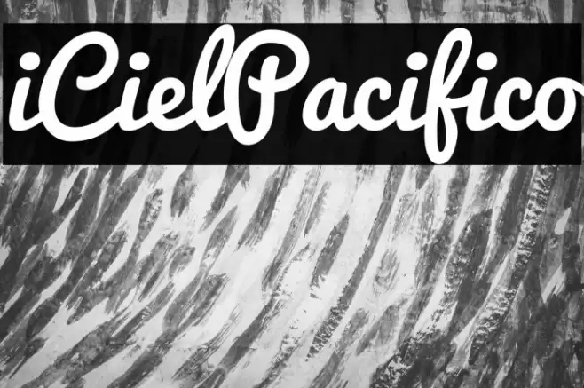 iCielPacifico Font examples