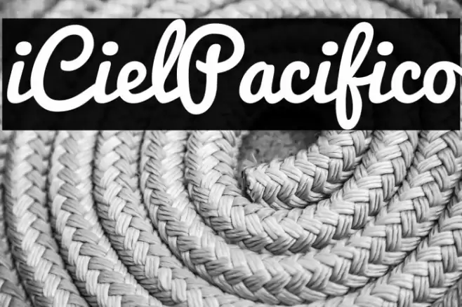 iCielPacifico Font examples
