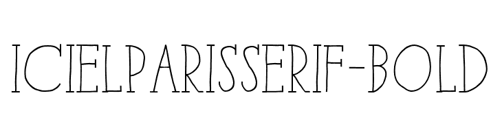 iCielParisSerif-Bold  Frei Schriftart Herunterladen